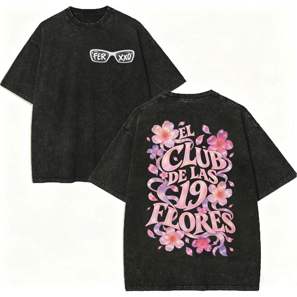 Vintage Washed Feid Vs Ferxxo Falxo Tour 2026 Graphic T Shirts Men Women Hip Hop Fashion T-shirt High Quality Cotton T-shirts