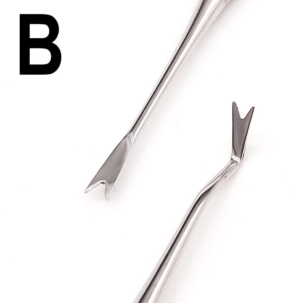 Стоматологический ортодонтический двусторонний лигатурный директор, изогнутый скейлер, тонкий узкий стоматологический инструмент, инструмент