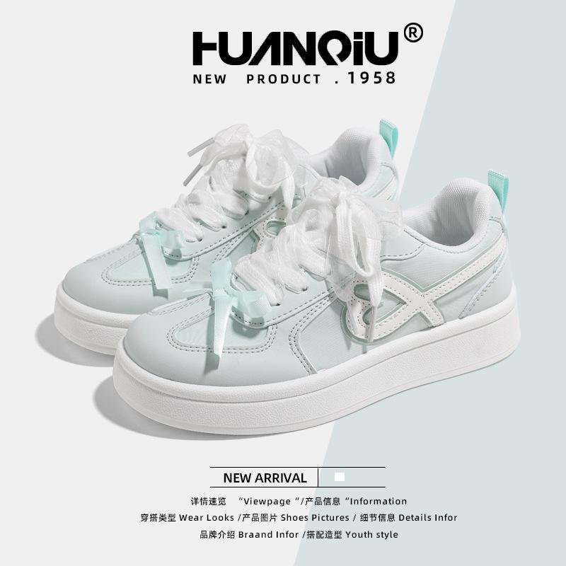 Global Women's Shoes XHQ-G609 Summer New Board Shoes Versatile Casual Student White Shoes Breathable Lightweight Trendy Shoes Women