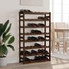 VidaXL Bottle Rack for 56 Bottles Brown Solid Pine Wood 373393