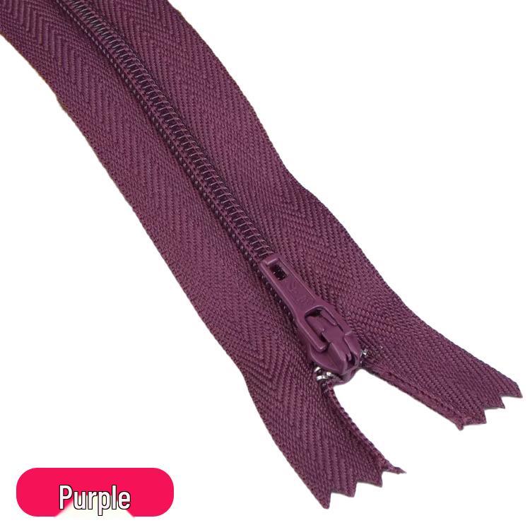 Three Force Short 20CM Nylon Zipper for Dress Pants - Colored Closed-End Fly Zipper Fabric Accessory