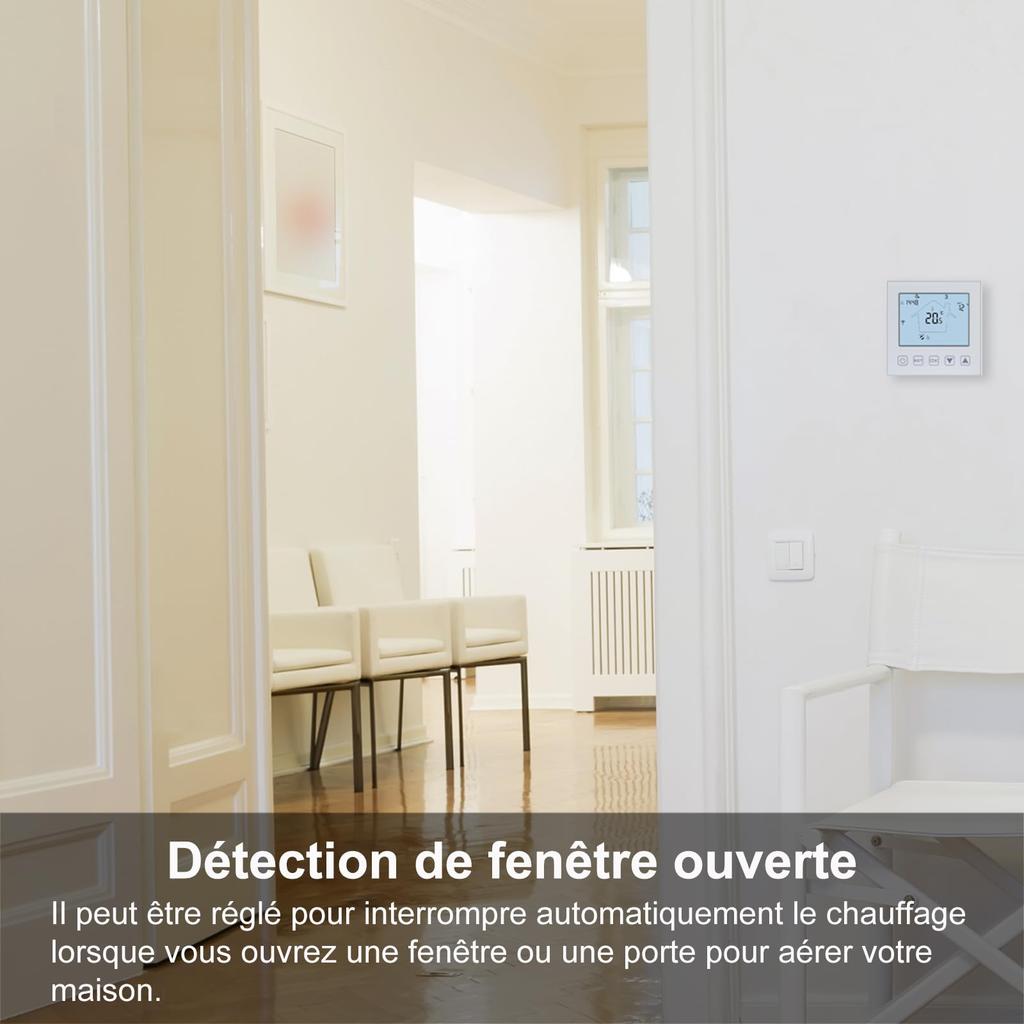 Ketotek 16A/3A WIFI умный комнатный термостат электрический контроллер температуры подогрева пола с голосовым сенсорным управлением