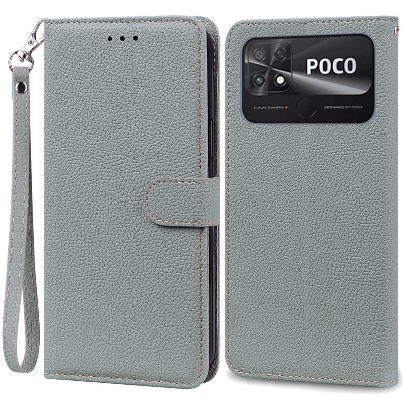 POCO C40 Case Leather Wallet Flip Case For POCO C40 Case Xiaomi POCO C40 C 40 PocoC40 Phone Cover Coque Fundas Etui Shell