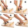 4Pcs Foldable Bracket Self-Lock Hinge Hardware with Screw Lock Extendable Support for Table Leg Bed Foot Workbench