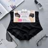Breathable Mesh Mid-Waist No Trace Abdominal Slimming Pants Small Tummy Slimming Thin Ice Silk Body Shaping Panties