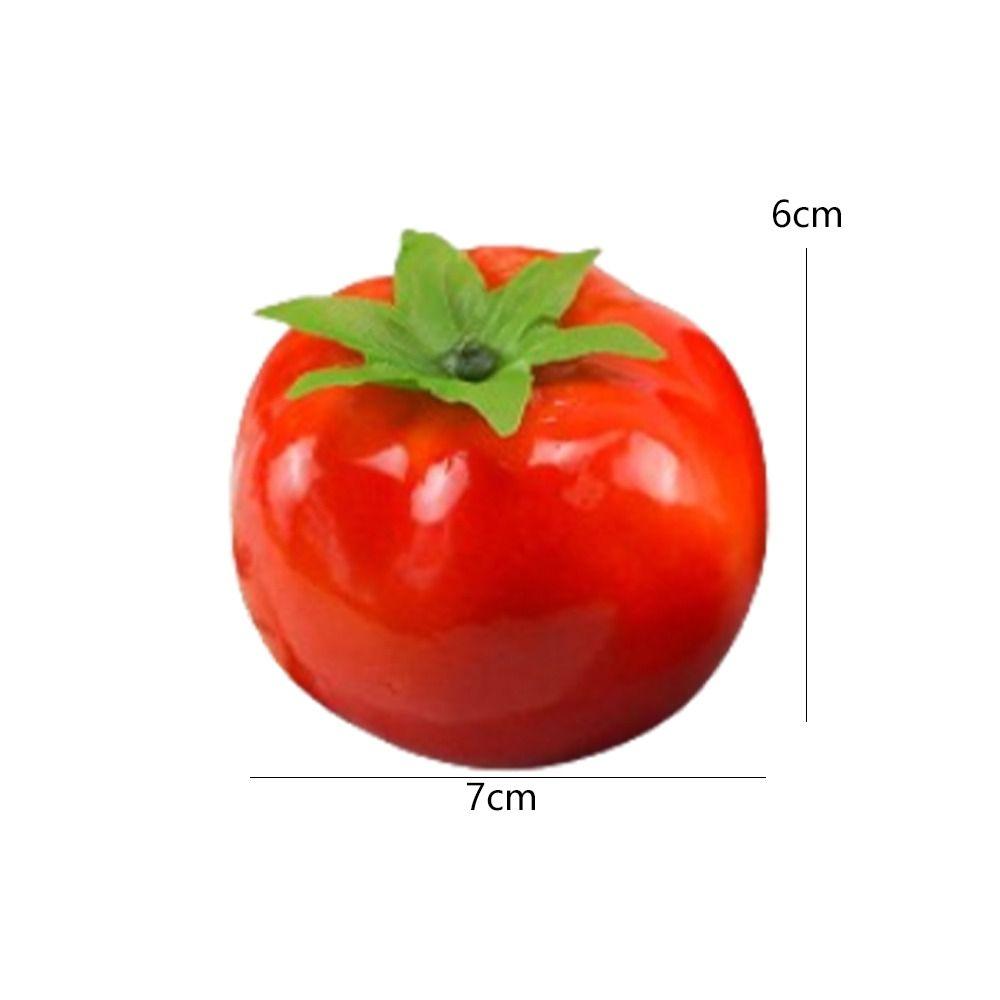 Lifelike Simulation Tomato Cute Fake Vegetables  Fruit Prop Teaching