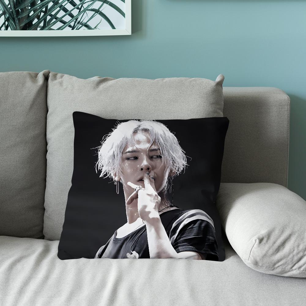 Наволочка для подушки с изображением певца GD G-Dragon, мягкие чехлы для подушек для декора дивана в деревенском стиле, домашние украшения и защита