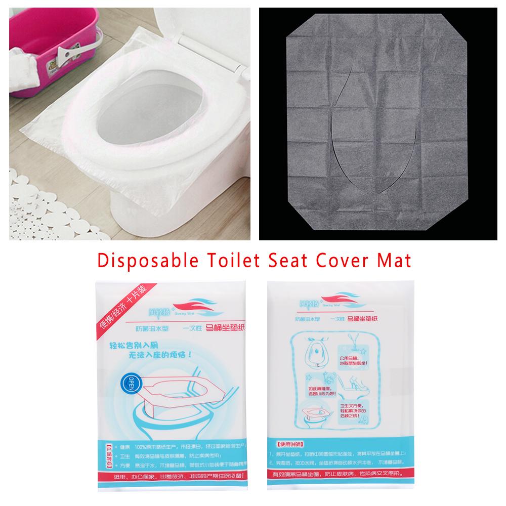 10/20/50pcs Soft Comfortable Bathroom Disposable Toilet Seat Cover Cushion Waterproof Paper Pad