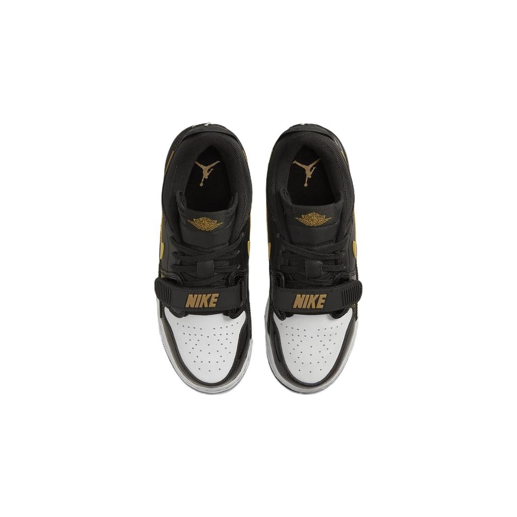 Кроссовки Air Jordan Legacy 312 Low GS Черный/Металлический Золотой Детские Белый CD9054-071