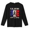 UK SUBS Party in Paris Print Black T Shirt for Men Large Size vintage Washed fashion Versatile streetwear Unisex graphic homme