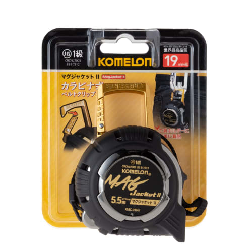 Komelon Mag Jacket II with Carabiner Belt Clip, 19mm Tape X 5.5m