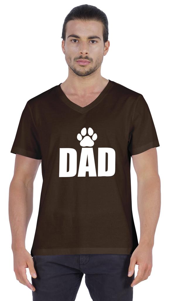 Inkmeso Мужская футболка с рисунком папы Футболка для папы из хлопкового джерси Футболка для собаки