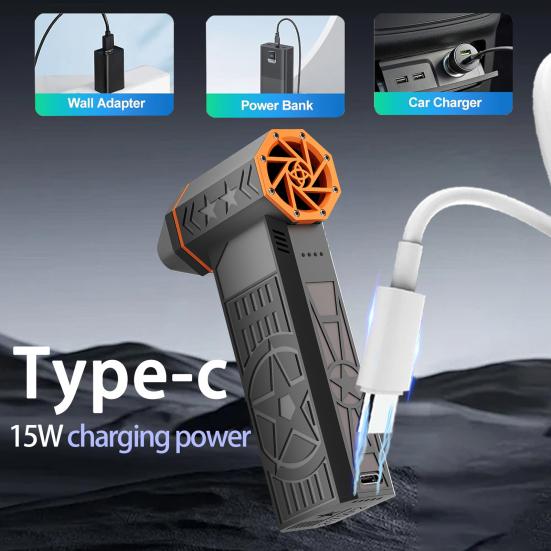 Аккумуляторная воздуходувка для листьев, воздуходувка горячего воздуха для таяния снега с бесщеточным двигателем, двойного назначения, оборудование для удаления сильного снега для внутреннего и наружного использования