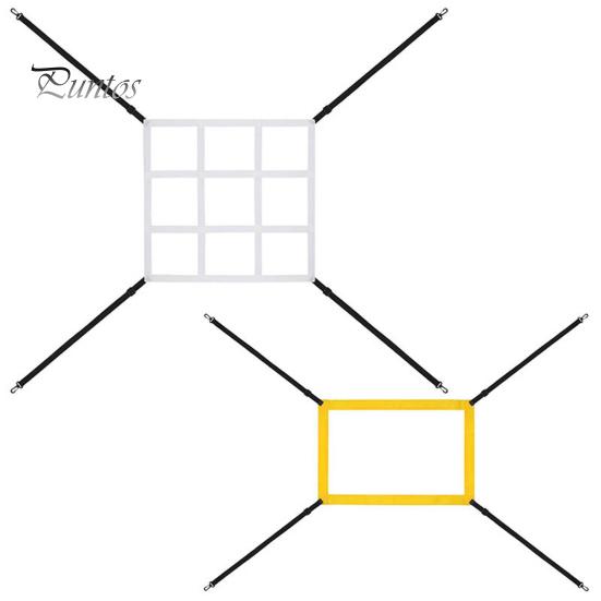 Зона удара по бейсболу. Целевая сетка с крючками. Портативный софтбол. Тренировочная сетка для точной подачи бейсбола. Регулируемая сетка для ударов. Тренировка ловли мяча.