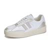 Leather German Training Shoes Women's 2025 Autumn New Platform Sports Forrest Gump Shoes Casual and Comfortable White Shoes Versatile Shoes