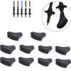 10 Pieces/5 Pair Nordic Walking Pole Trekking Pole Tip Protectors Rubber Pads Buffer Replacement Tips End for Hiking Stick