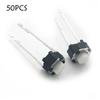 50PCS Professional Push Button Vertical Self-reset Tactile Micro Switch Tact Switch Power Switch