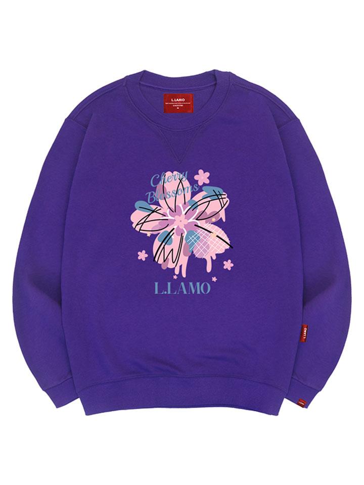 Свитшот Ellamo 'Цветение вишни' Унисекс Большие размеры S~4XL (Тип Б)
