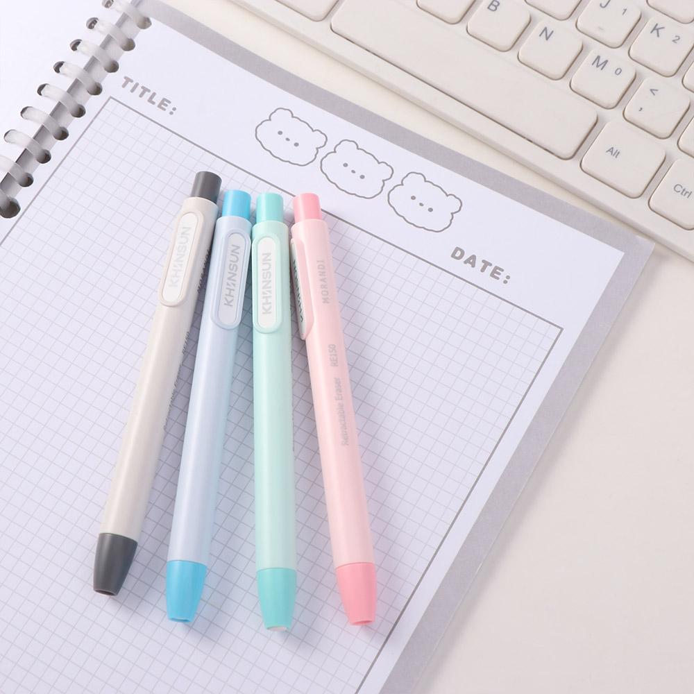 Pen Style Retractable Eraser Efficient Pencil Rubber Creative Press Pencil Eraser Office