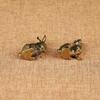 Chinese Brass Lucky Zodiac Mini Bronze Statue Pure Copper Animal Handmade Home Decoration