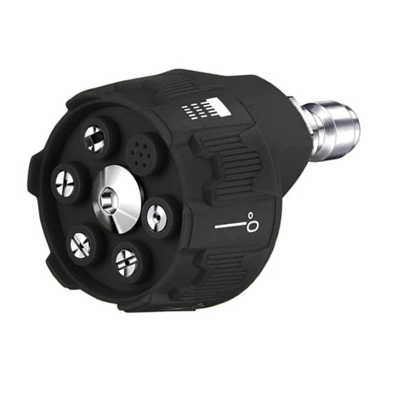 Насадка для мойки высокого давления 6 в 1, быстросменная насадка высокого давления, регулируемая насадка для мойки высокой мощности с быстроразъемным соединением 1/4 дюйма