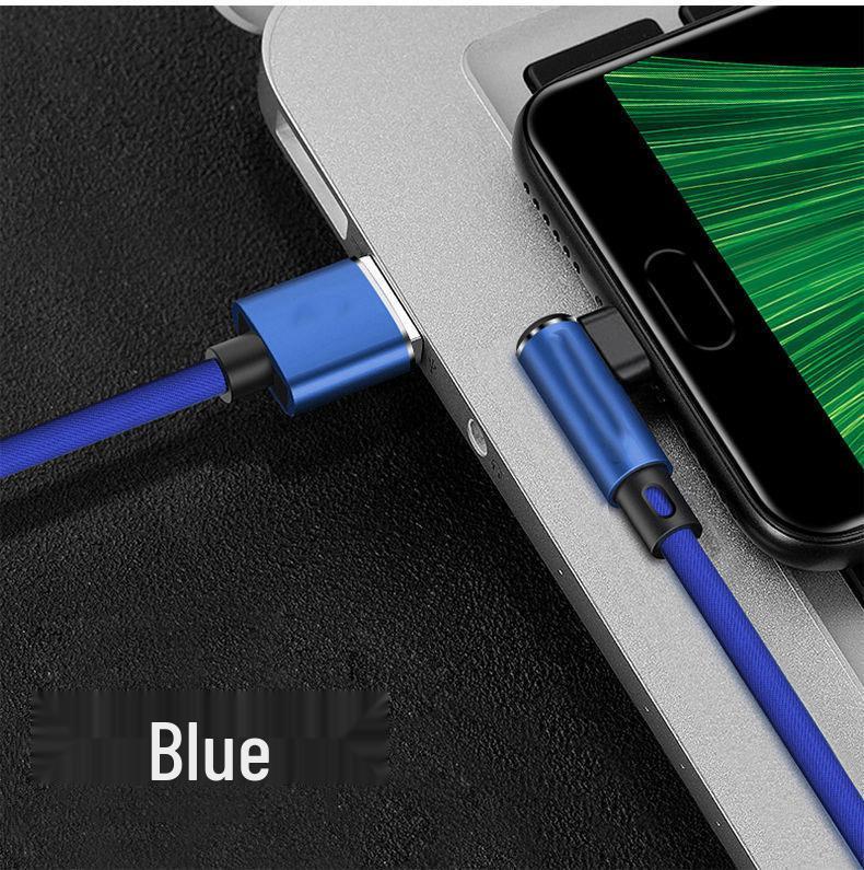 Угловой игровой кабель для передачи данных для Apple, Android, Huawei - Супербыстрая зарядка