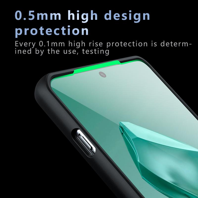 Для OnePlus 12 5G Чехол Защита Объектива Матовое Покрытие ПК+ТПУ Чехол для Телефона