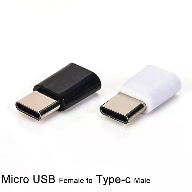 Адаптер-конвертер Micro USB Female на Type-C USB-C Male, разъем для зарядки