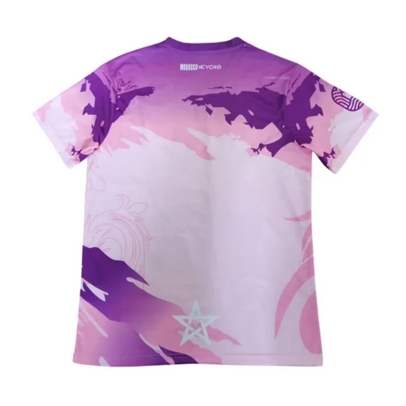 Мужская и женская футболка с 3D-принтом, футбольная майка Марокко, быстросохнущая, дышащая, повседневная, с графическим принтом