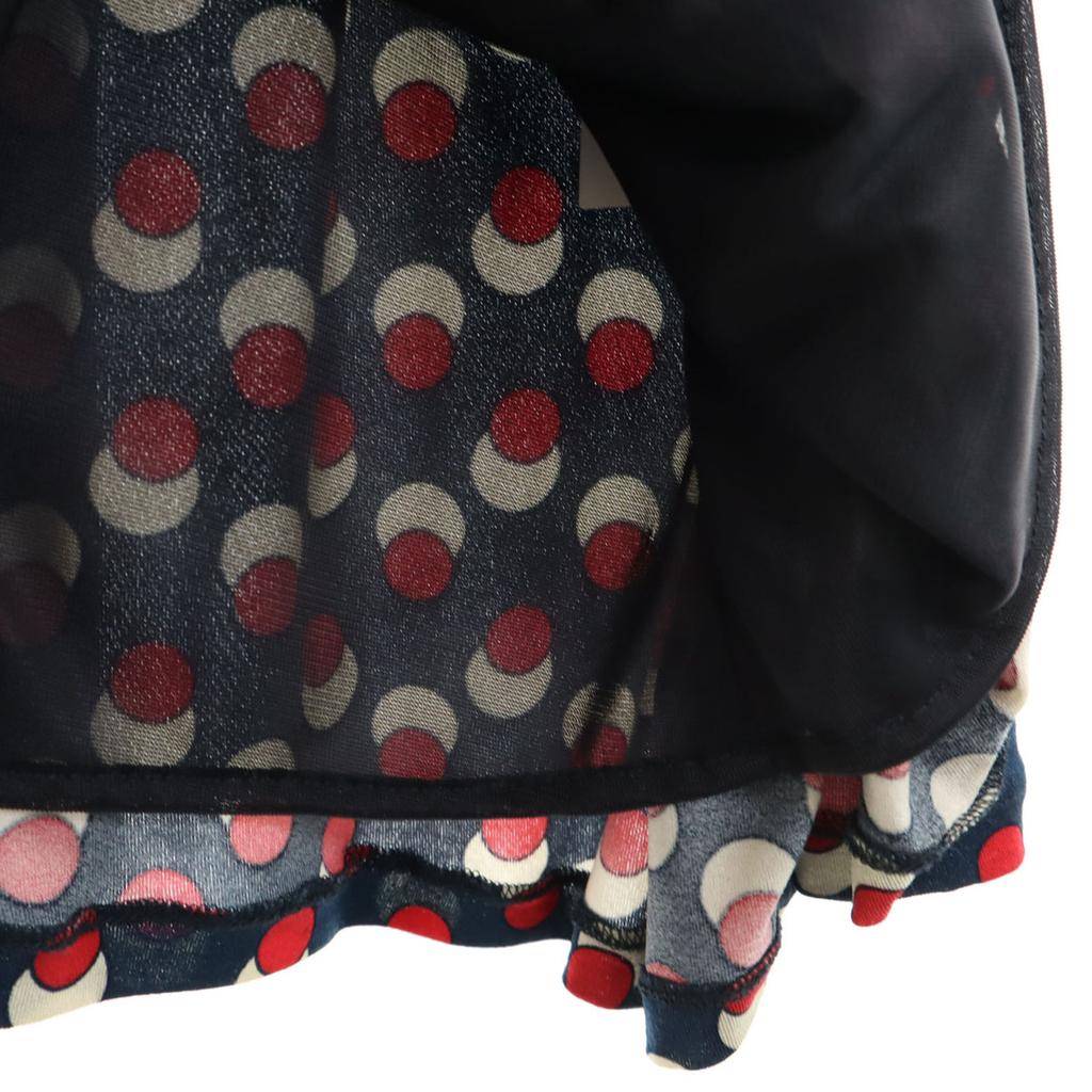 Max Mara Платье длиной до колена с рукавами-фонариками S Темно-синий Женский Б/у