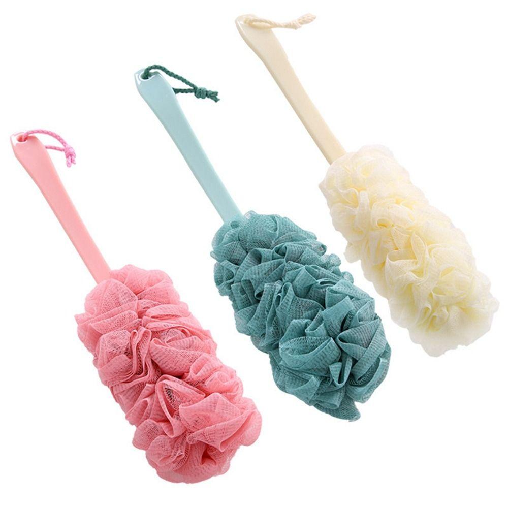 Hanging Long Handle Bath Brush Wipe Gauze Shower Brush New Body Wash Brush Shower
