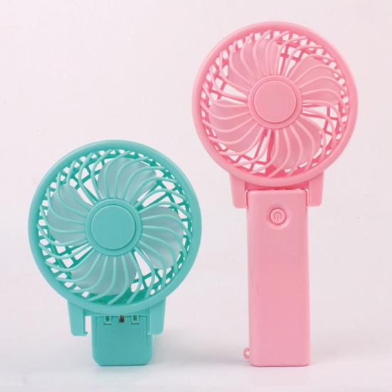 Ручной вентилятор 4-лопастной кнопочный переключатель Мягкий естественный ветер Одна передача Тихая работа Малый размер Охлаждающий вентилятор с питанием от батареи Дорожный источник питания
