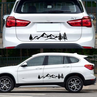 Автомобильные наклейки с горными пейзажами Для BMW X5 Jeep Land Rover Dacia Duster Honda NISSAN XTRAIL Автодом Фургон Автонаклейки Аксессуары