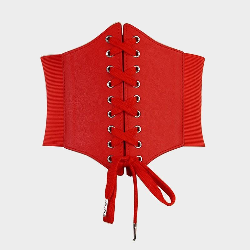 Летняя Ретро Мода Облегающий Широкий Пояс для Женщин, Эластичный Пояс с Европейским и Американским Придворным Поясом