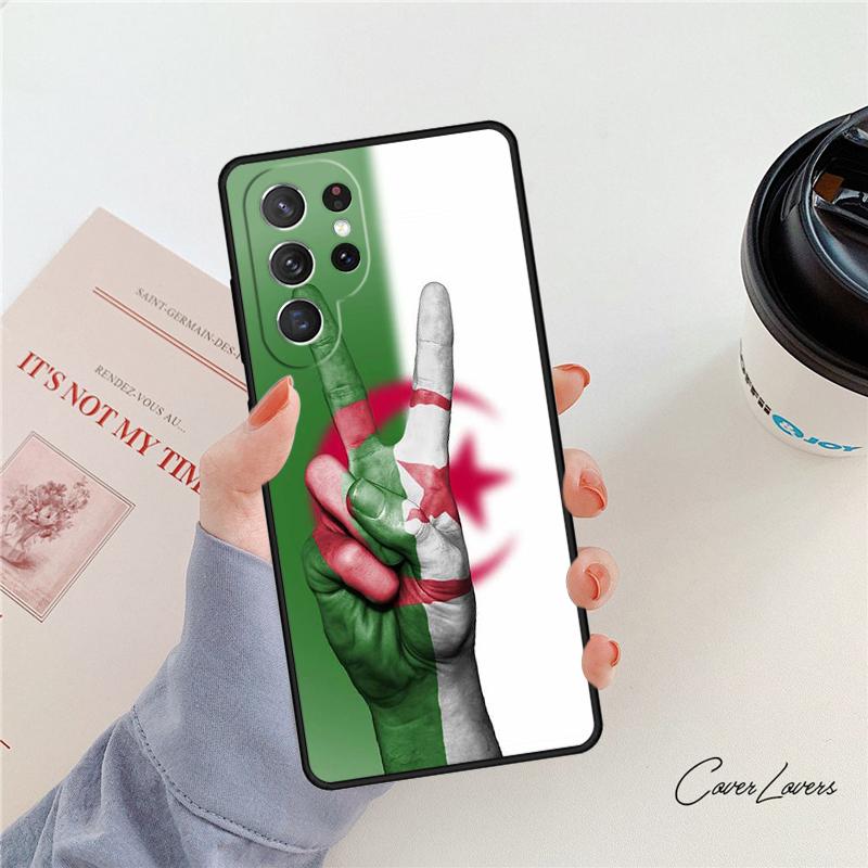 Чехол для телефона с флагом Алжира Для Samsung Galaxy S24 S25 S23 S22 Ultra Note 10 20 Plus S20 S21 FE Чехол