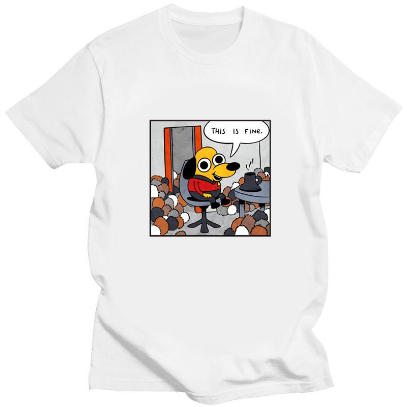 Kawaii футболка «Это прекрасно, все будет хорошо» Meme креативная футболка подарок для друзей Harajuku футболка унисекс одежда унисекс