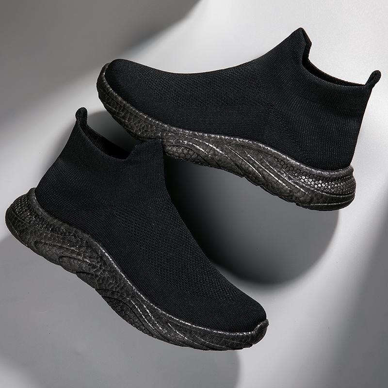 Fashion Spring Casual Men's Sneakers Thick Soled Lightweight Lazy Socks Tenis Masculino Shoes Breathable Couple Plus Size Casual Shoes