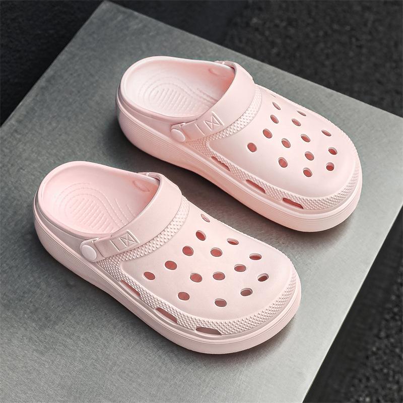 Летние женские туфли для сада с сумкой-носком из ЭВА, нескользящие, для ног, для пляжа, повседневные, универсальные, с отверстиями, женская обувь