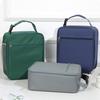 Insulated Reusable Lunch Bag Large Capacity with Slide Pocket Waterproof Buckle-designed Handle Portable Bento Bag