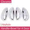 For Toyota Corolla E170 2014~ Chrome Exterior Door Handle Cover Car Accessories Stickers Trim Set 2015 2016 2017
