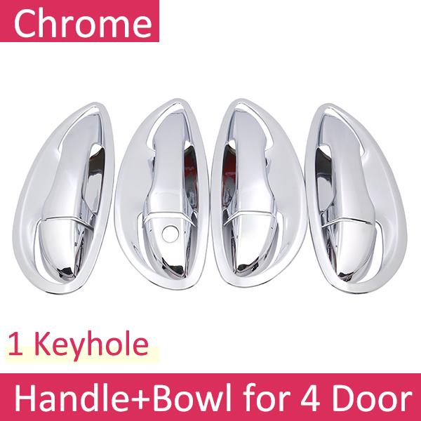 For Toyota Corolla E170 2014~ Chrome Exterior Door Handle Cover Car Accessories Stickers Trim Set 2015 2016 2017