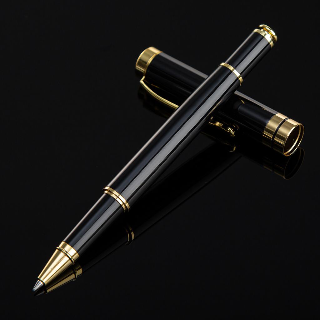 Luxury Brand Roller Ballpoint Pen Metal Office School Supplies Gold Rollerball Stationery