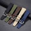 20 мм 21 мм 22 мм Нейлоновый холщовый ремешок для часов для IWC Pilot Ремешок для спортивных часов Водонепроницаемый Кожаный браслет на запястье Мужской Женский Браслет