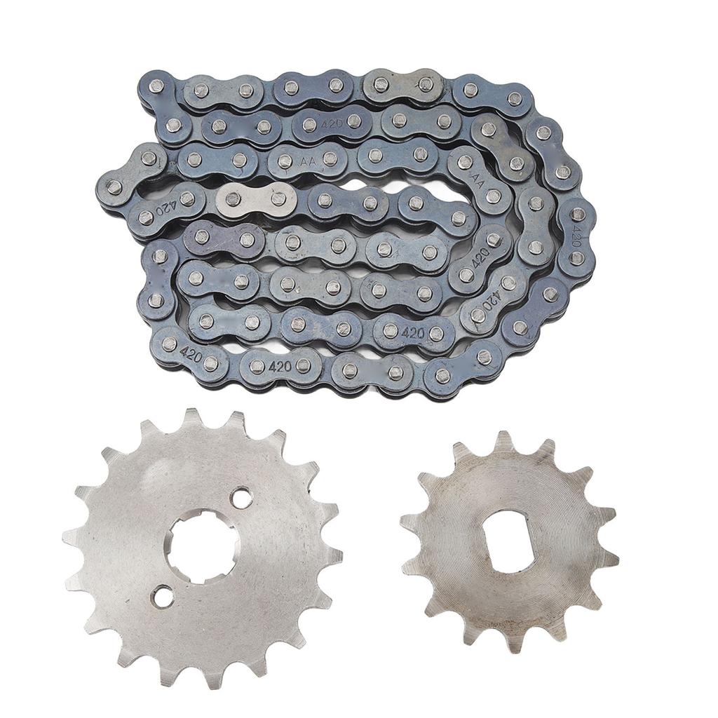 420 18T Передняя Звезда Двигателя 420 60 Звеньев Цепь 14T Задняя Звезда Комплект Для DIY Скутер Квадроцикл Велосипед Мотоцикл Велосипед