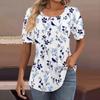 Женские пышные туники с короткими рукавами, топы, плиссированные блузки с воротником, повседневные свободные весенне-летние футболки
