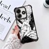Аниме Годжо Сатору JUJUSU Покрытие Чехол для телефона Для Xiaomi Redmi Note 14 15 Pro Plus 13 12 11 11S 11T 10 9S 9 5G Противоударный Airbag C