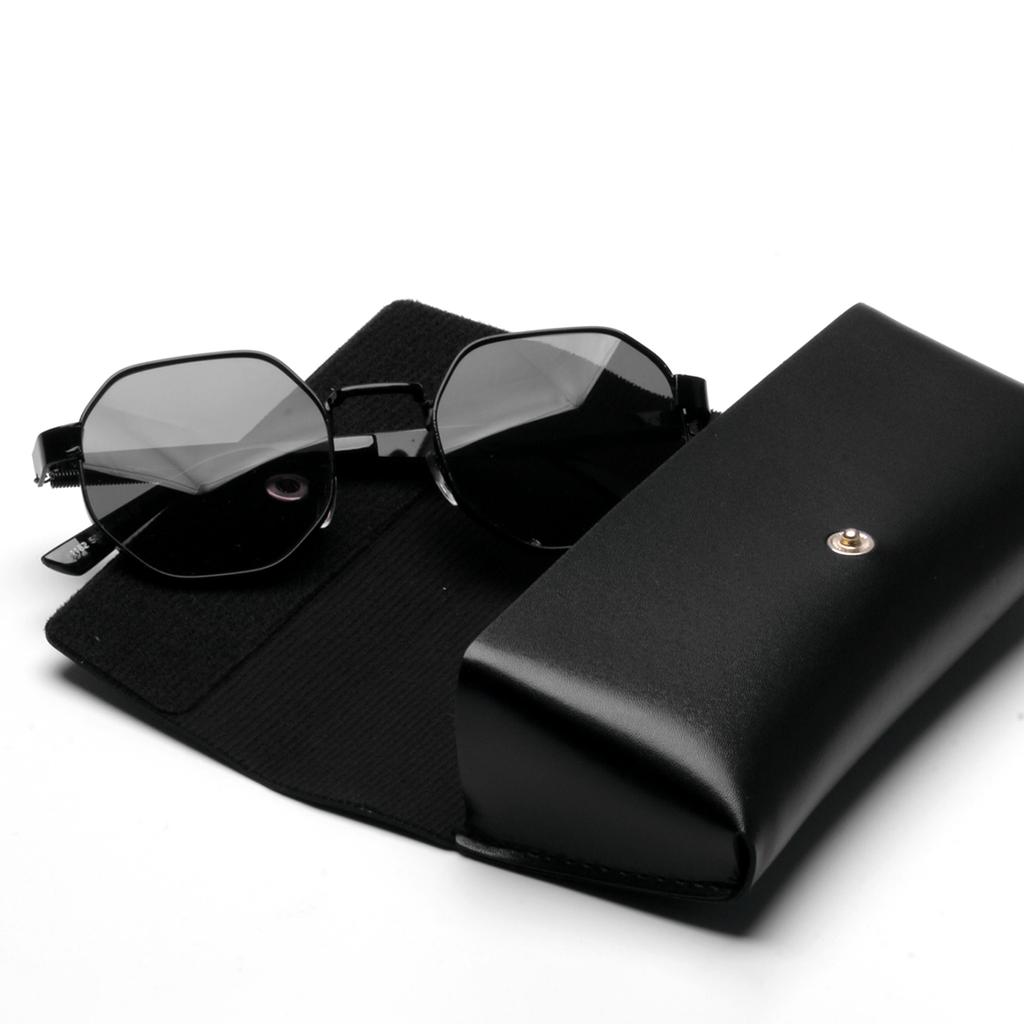 Ruiao новая модная личность квадратные стимпанк металлические солнцезащитные очки ретро киберпанк солнцезащитные очки красное покрытие с чехлом