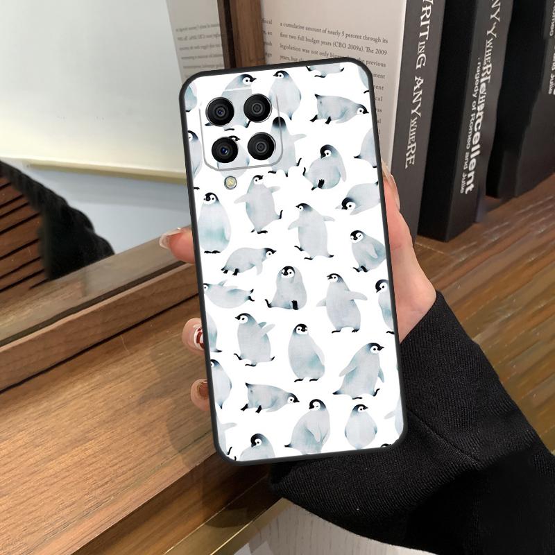Милый чехол Kawaii Penguin для Samsung Galaxy M12 M22 M32 M52 M13 M23 M33 M53 M20 M21 M31 M51 M14 M34 M54 M30s