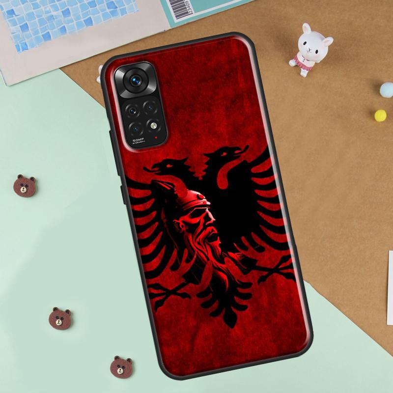 Албания Албанский Флаг Арт Чехол для Телефона Для Xiaomi Redmi Note 12 8 9 10 11 Pro 8T 9S 10S 11S 12S 10A 9C 10C 12C