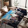 Demon Slayer Japanese Anime Tablecloth Birthday Party Wedding Christmas Table Cover Wipe Desk Cloth Decor Covers Rectangle